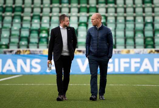 Elfsborgs tränare Jimmy Thelin och Sundsvalls tränare
