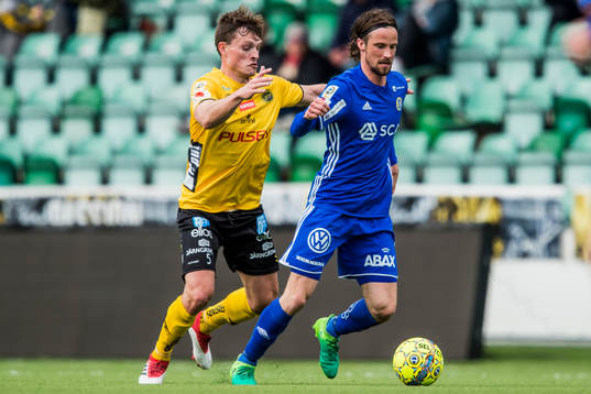Elfsborgs Jörgen Horn och Sundsvalls Linus Hallenius