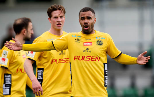 Elfsborgs Robert Gojani, Simon Olsson och Alex Dyer