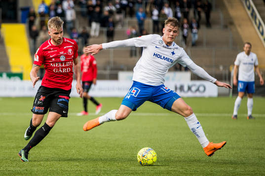 Trelleborgs Robin Nilsson och Norrköpings Eric Smith