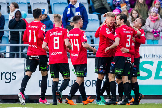 Trelleborgs Dennis Hadzikadunic jublar