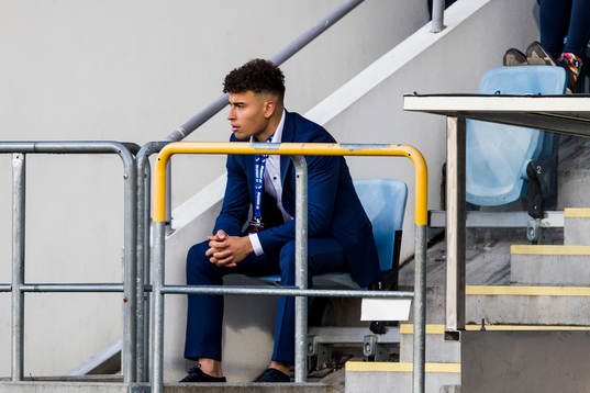 Norrköpings Jordan Larsson på läktaren