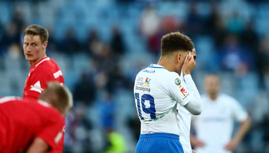 Norrköpings Jordan Larsson deppar