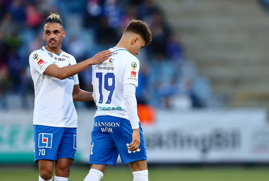 Norrköpings Jordan Larsson deppar