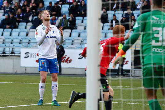 Norrköpings Kalle Holmberg deppar