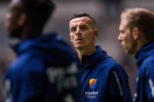 Djurgårdens Haris Radetinac före  fotbollsmatchen i