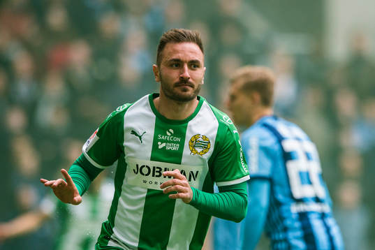 Hammarbys Muamer Tankovic jublar