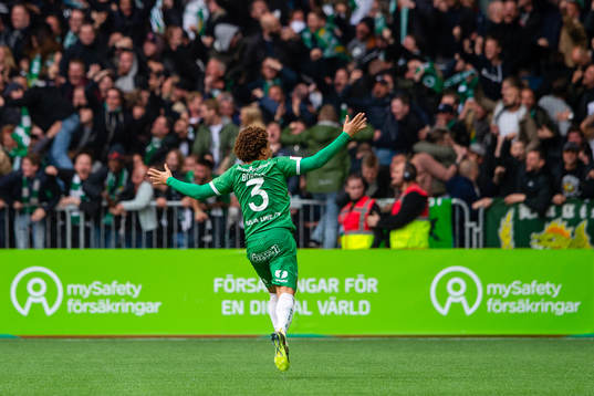 Hammarbys Neto Borges jublar