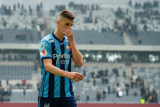 Djurgårdens Haris Radetinac deppar