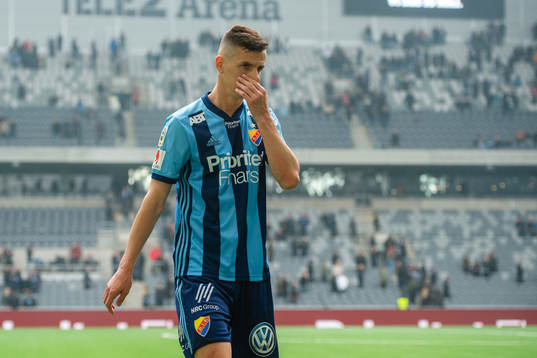 Djurgårdens Haris Radetinac deppar