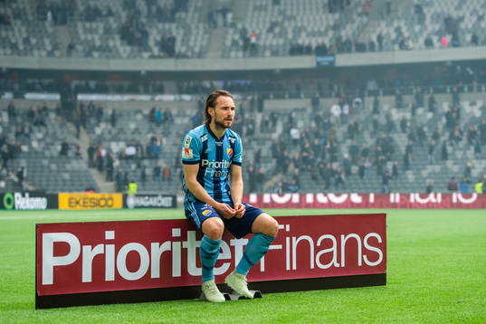 Djurgårdens Kevin Walker  deppar