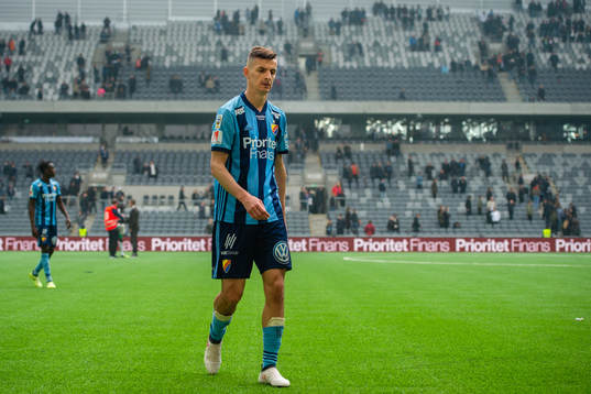 Djurgårdens Haris Radetinac deppar