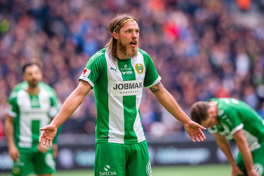 Hammarbys Björn Paulsen reagerar