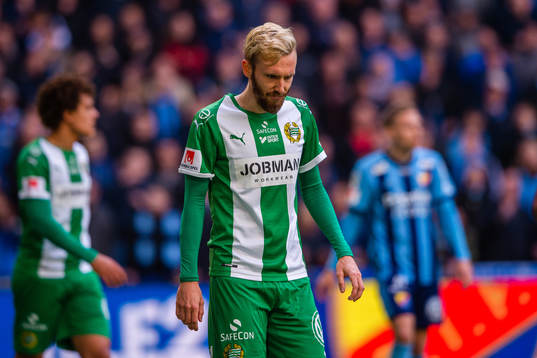 Hammarbys Simon Sandberg deppar