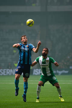 Djurgårdens Jesper Karlström och Hammarbys Erkan Zengin