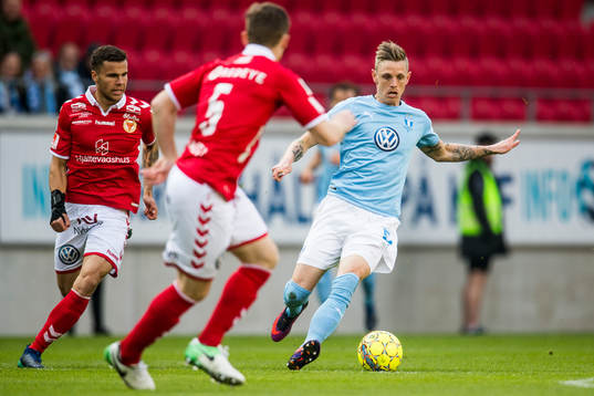 Malmö FFs Sören Rieks och Kalmars Viktor Agardius