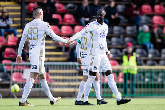 Östersunds Dino Islamovic jublar