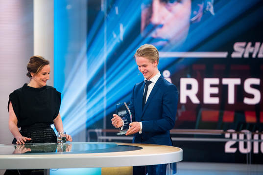 Lena Sundqvist och Växjös Elias Pettersson, Årets MVP