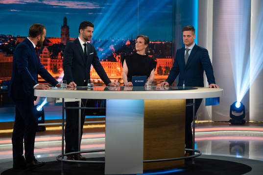 Sanny Lindström, Björn Oldeen, Lena Sundqvist och Domare
