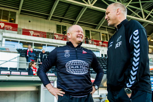Per-Mathias Høgmo, head coach of FFK, and Dag-Eilev