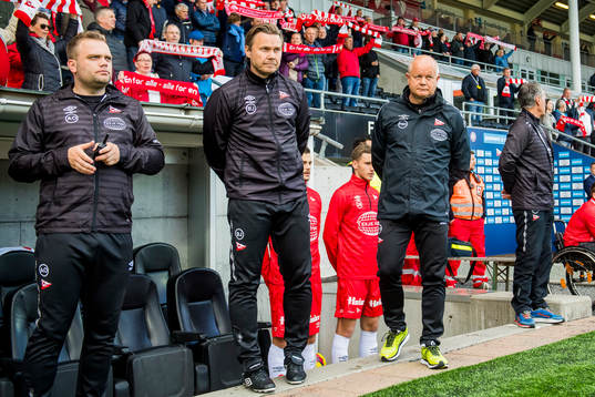 Bjørn Johansen, assistant coach, and Per-Mathias Høgmo,