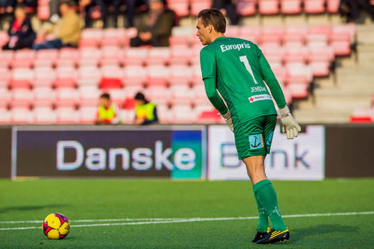 Goalkeeper Håvar Grøntvedt Jensen of Fredrikstad