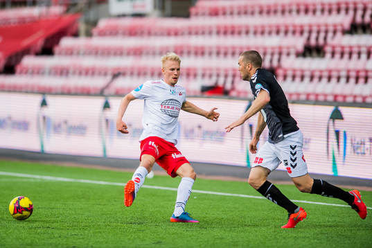 Joona Veteli of Fredrikstad and Espen Ruud of Odd