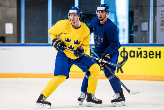 Sveriges Erik Gustafsson och Dennis Everberg