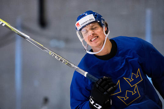 Sveriges Hampus Lindholm deppar