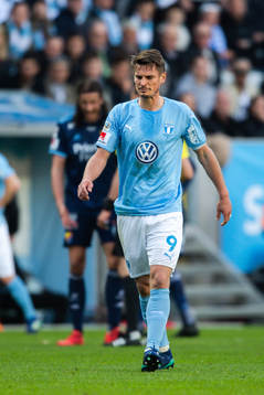 Malmö FFs Markus Rosenberg deppar