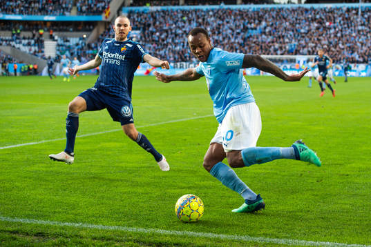 Malmö FFs Carlos Strandberg och Djurgårdens Marcus