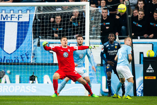 Malmö FFs målvakt Johan Dahlin