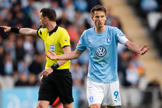Malmö FFs Markus Rosenberg reagerar