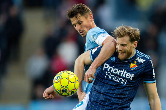 Malmö FFs Markus Rosenberg och Djurgårdens Niklas