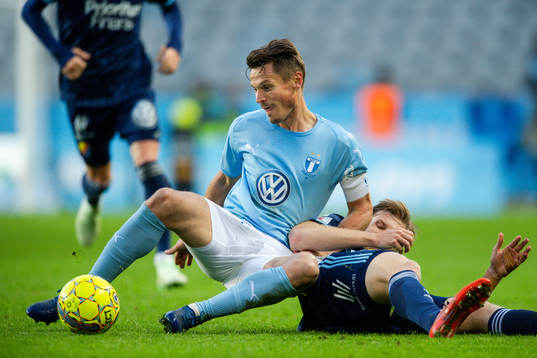 Malmö FFs Markus Rosenberg och Djurgårdens Niklas