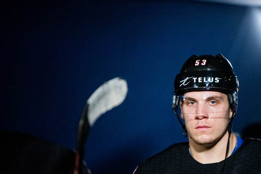 Bo Horvat of Canada looks dejected