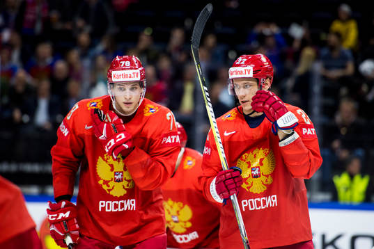 Rysslands Maxim Mamin och Stanislav Gailev