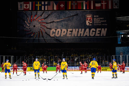 Sveriges spelare på isen