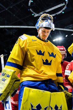 Sveriges målvakt Magnus Hellberg