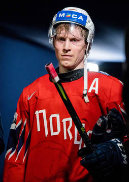 Mathis Olimb of Norway looks dejected