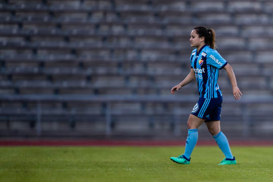 Djurgårdens Malin Diaz deppar och går av planen