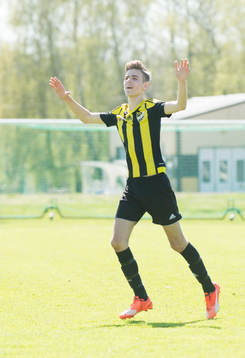 i matchen för pojkar födda 2002 mellan Hässleholms IF