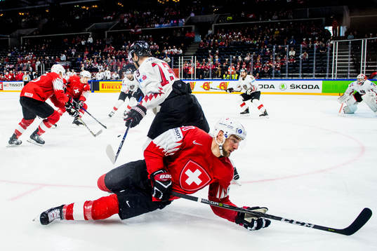 Schweiz Tristan Scherwey faller