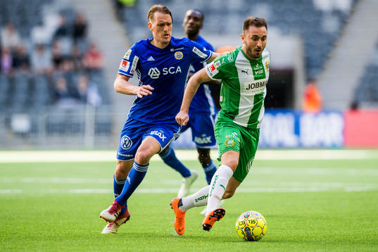 Sundsvalls Kim Skoglund och Hammarbys Muamer Tankovic