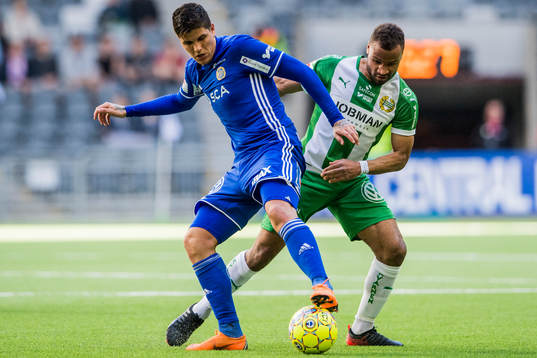 Sundsvalls David Batanero och Hammarbys Serge-Junior