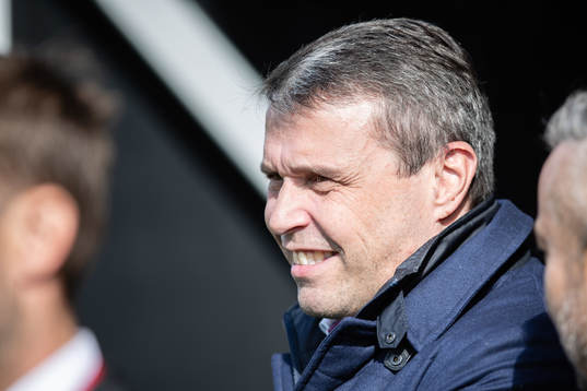 Östersunds ordförande Daniel Kindberg innan