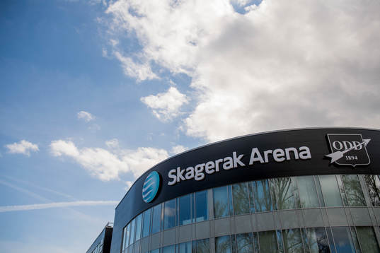 General view of Skagerak Arena