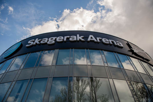 General view of Skagerak Arena