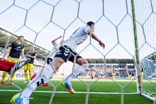 Elbasan Rashani of Odd celebrates
