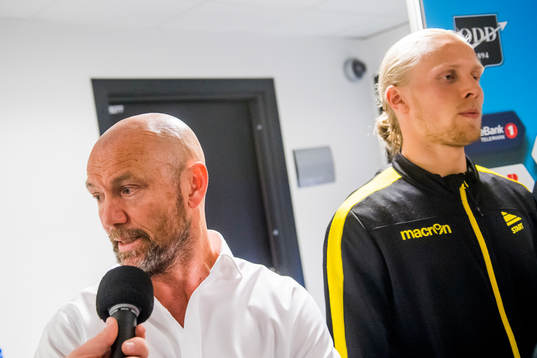 Mark Dempsey, head coach of Start, and Lars Jørgen
